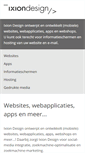Mobile Screenshot of ixiondesign.nl